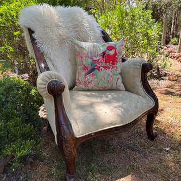Western Rosella (Top) Cushion Cover